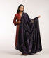 Purple_Hand_Embroidered_Velvet_Doshala_With_Big_Floral_Boota_Embroidery_WeaverStory_01