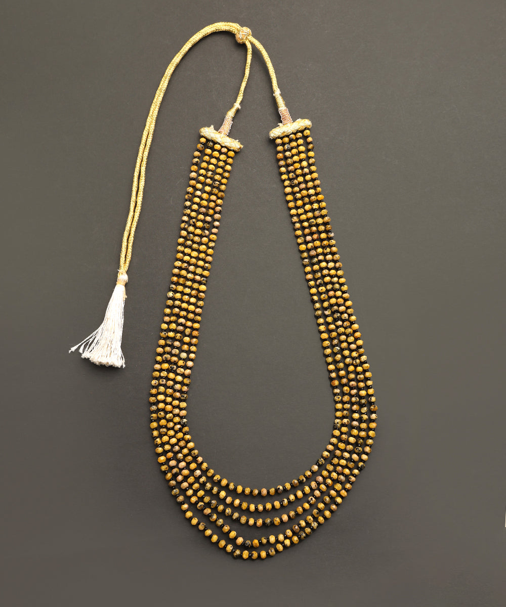 Humair Shop Humaira Multi Ladi Handcrafted Yellow Beads Mala – WeaverStory