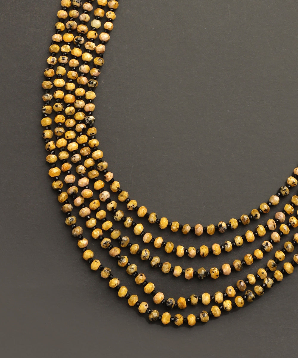 Humair Shop Humaira Multi Ladi Handcrafted Yellow Beads Mala – WeaverStory