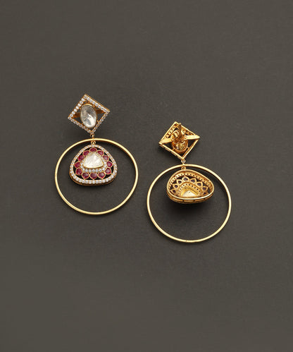 Benazir_Handcrafted_Silver_Earrings_With_Moissanite_And_CZ_Stones_WeaverStory_03