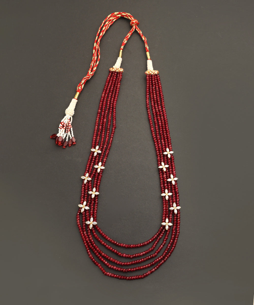 Husna_Multi_Ladi_Handcrafted_Alloy_Mala_With_Floral_Motifs_WeaverStory_02