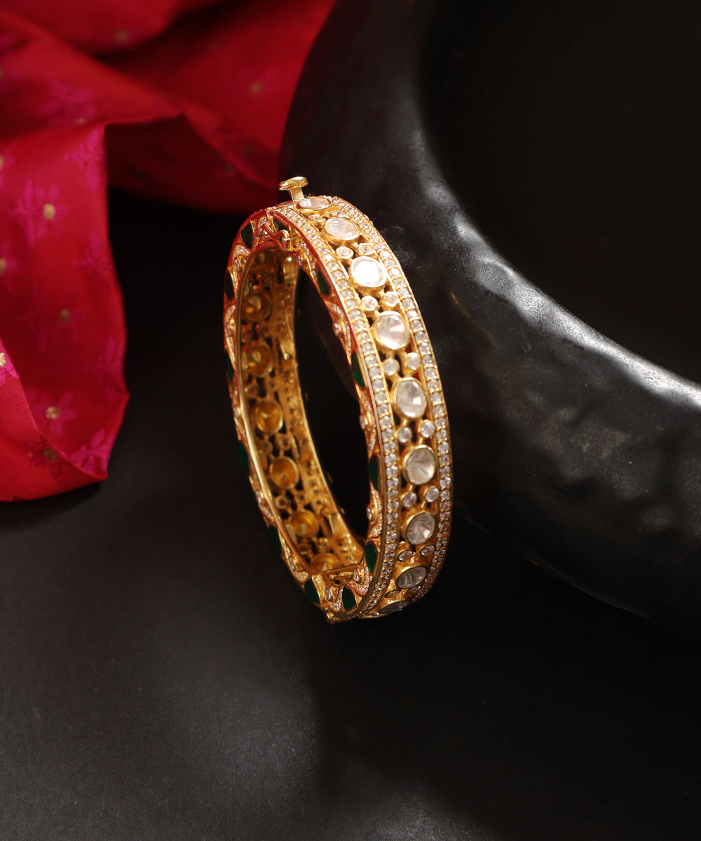 Elyana_Handcrafted_Silver_Kada_With_Moissanite_And_CZ_Stones_WeaverStory_01
