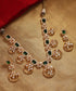 Aarzoo_Handcrafted_Silver_Necklace_Set_with_Moissanite_and_Green_Semi_Precious_Stones_WeaverStory_01