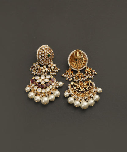 Ashnoor_Handcrafted_Silver_Pearls_Multiladi_Necklace_Set_with_Moissanite_Pendant_and_Pearl_Hangings_WeaverStory_03