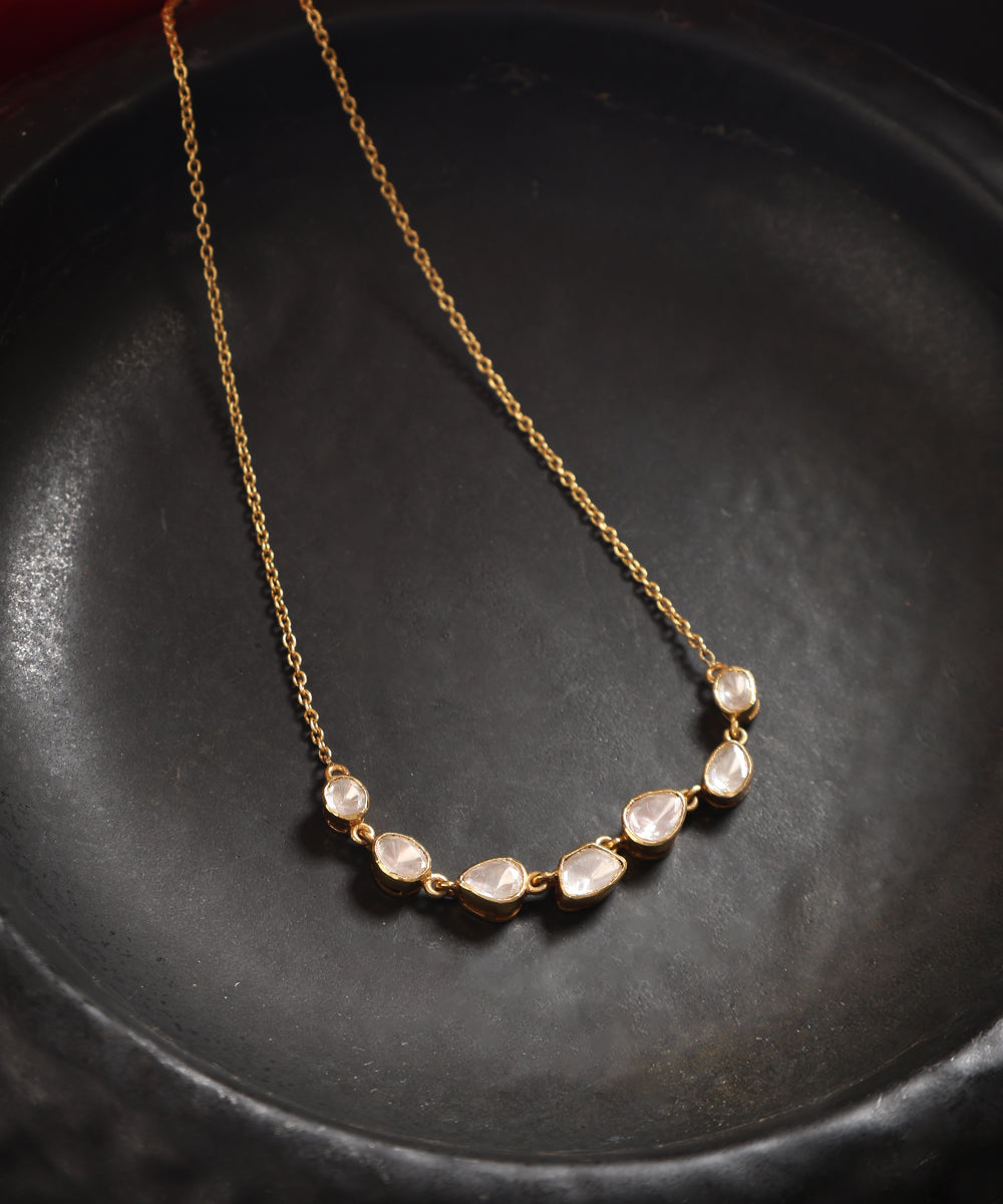 Cina_Handcrafted_Silver_Necklace_With_Moissanites_WeaverStory_01