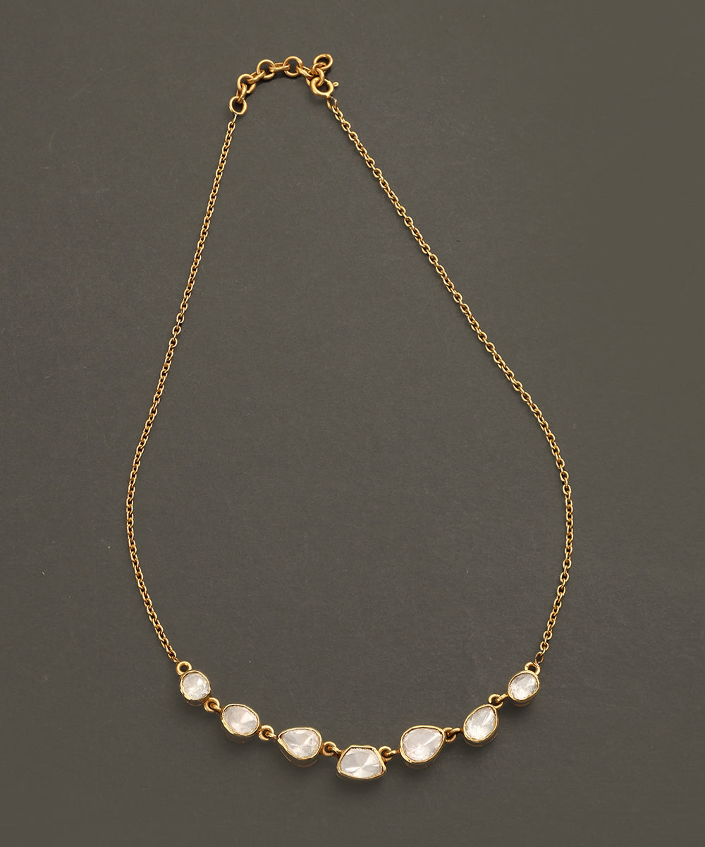 Cina_Handcrafted_Silver_Necklace_With_Moissanites_WeaverStory_02