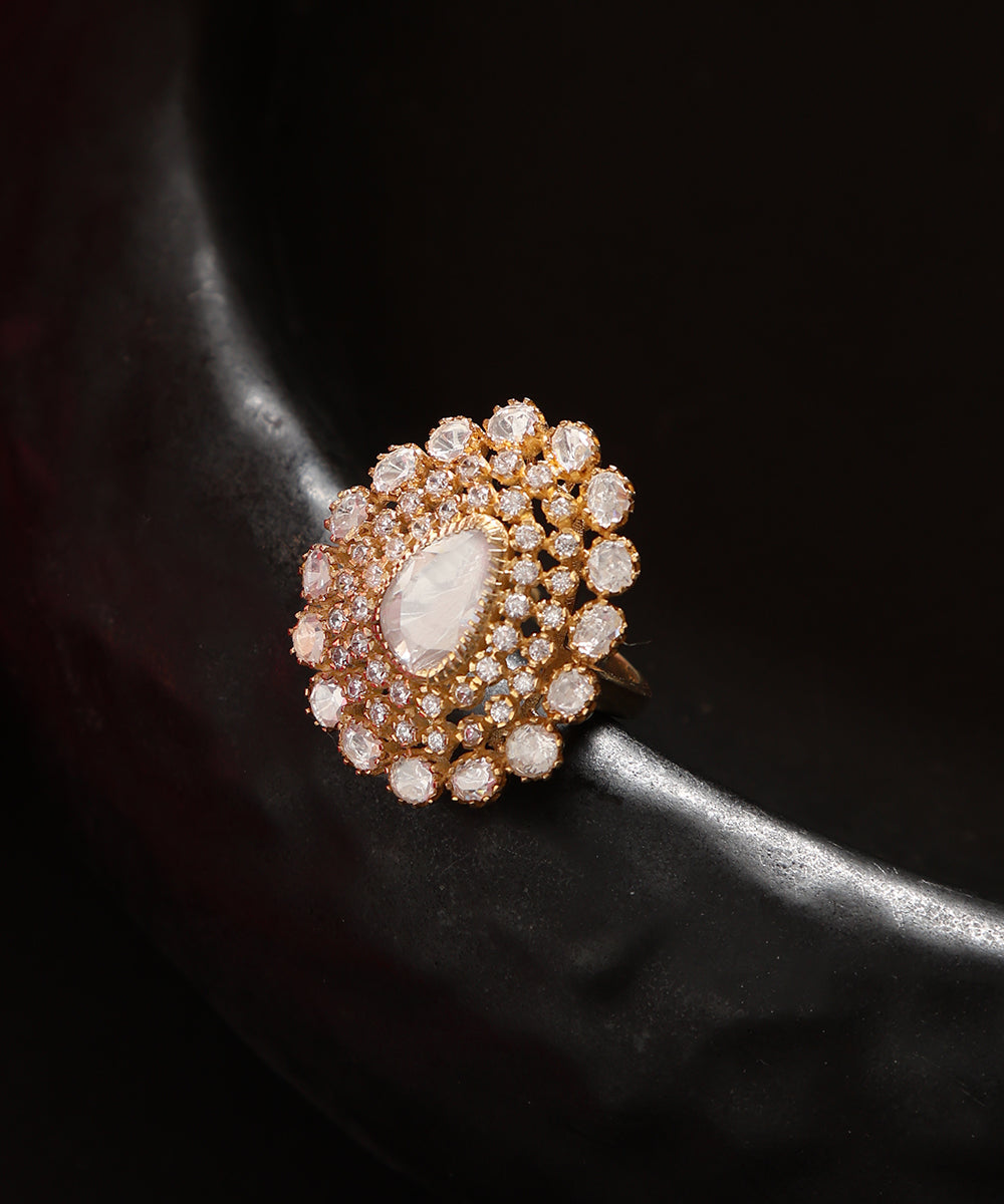 Aiman_Handcrafted_Silver_Ring_With_Moissanite_WeaverStory_01