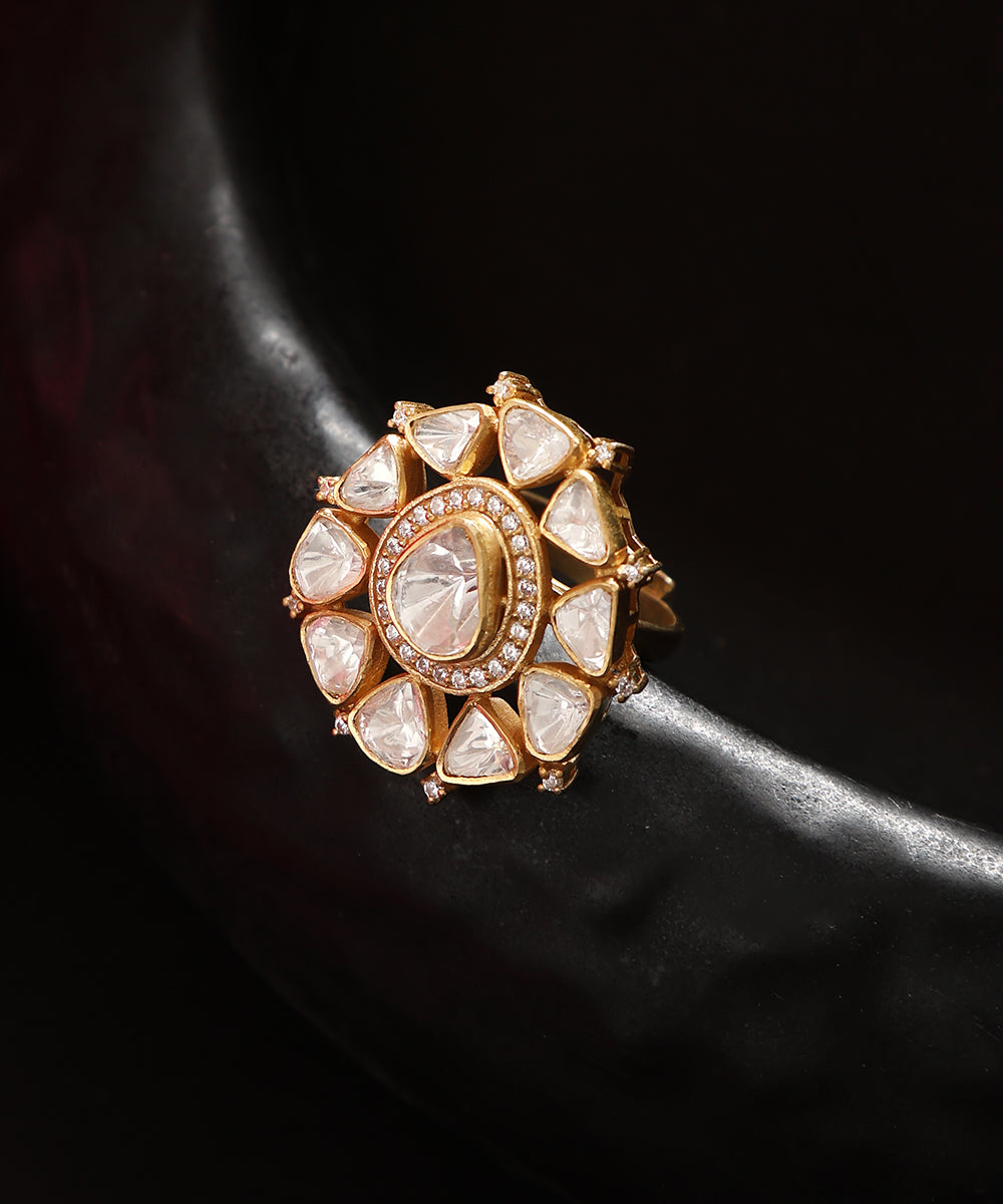 Emaan_Handcrafted_Silver_Ring_With_Moissanite_WeaverStory_01