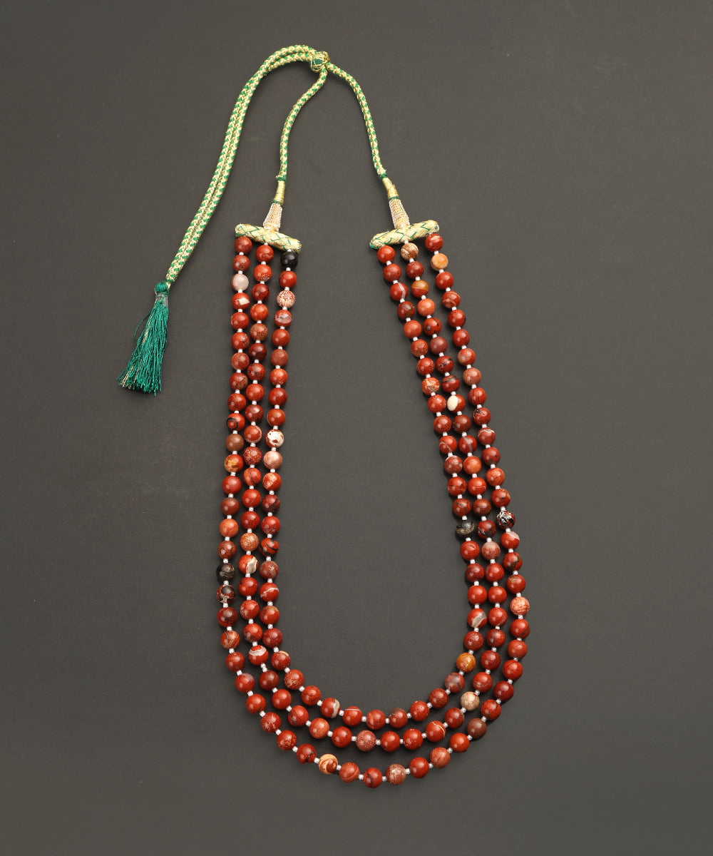 Gulzar_Teen_Ladi_Handcrafted_Alloy_Mala_With_Jasper_Stones_WeaverStory_02