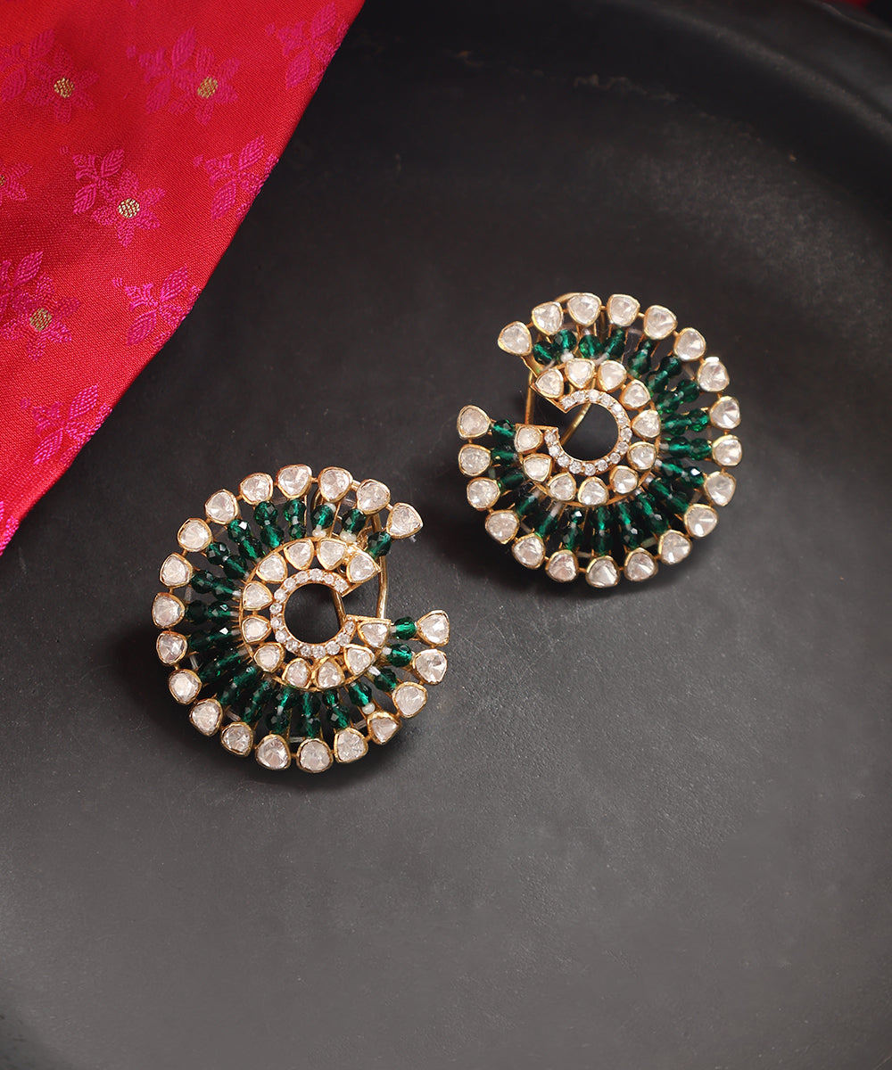 Delnavaz_Handcrafted_Silver_Earrings_With_Moissanite_WeaverStory_01