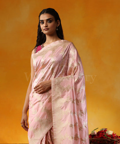 Baby_Pink_Handloom_Pure_Katan_Silk_Banarasi_Saree_With_Cutwork_Zari_Jaal_WeaverStory_02