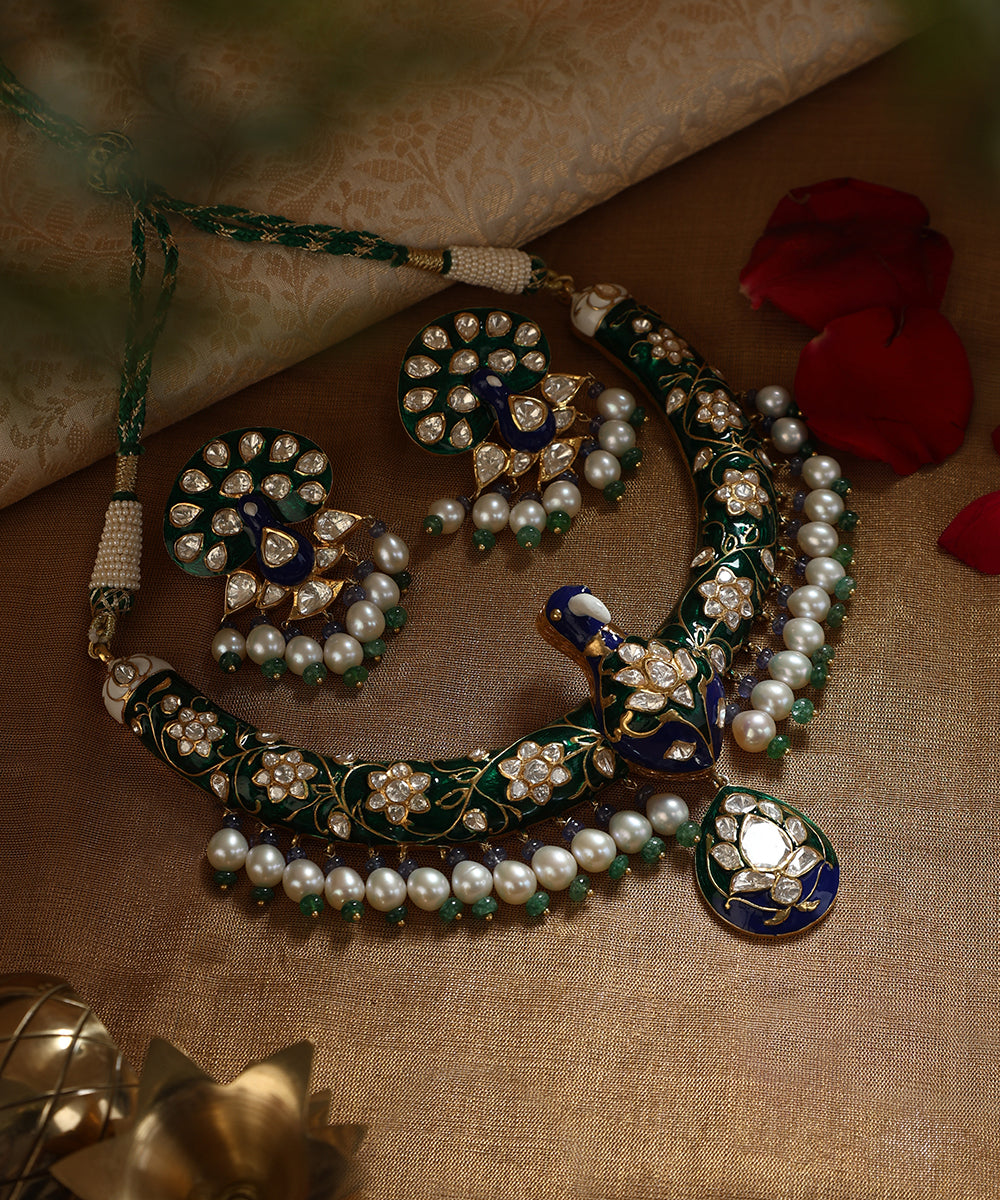 Jayan_Handcrafted_Pure_Silver_Necklace_Set_With_Pearls_And_Peacock_Motifs_WeaverStory_01