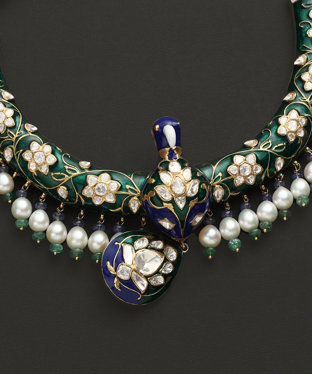Jayan_Handcrafted_Pure_Silver_Necklace_Set_With_Pearls_And_Peacock_Motifs_WeaverStory_03