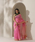Pink_Handloom_Lotus_Motif_Cotton_Silk_Chanderi_Saree_WeaverStory_01