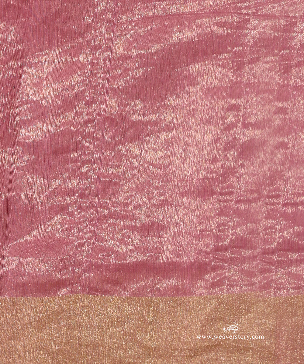 Dark_Pink_Handloom_Lotus_Motif_Cotton_Silk_Chanderi_Saree_WeaverStory_05