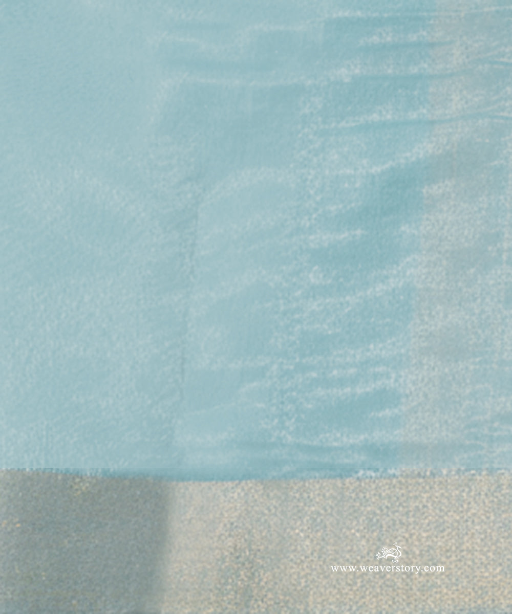 Sky_Blue_Handloom_Lotus_Motif_Cotton_Silk_Chanderi_Saree_WeaverStory_05