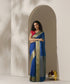 Royal_Blue_Handloom_Plain_With_Broad_Temple_Border_Cotton_Silk_Chanderi_Saree_WeaverStory_01