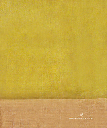 Elaichi_Yellow_Handloom_Tilak_Motif_Cotton_Silk_Chanderi_Saree_WeaverStory_05