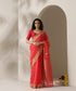 Tomato_Red_Handloom_Tilak_Motif_Cotton_Silk_Chanderi_Saree_WeaverStory_01