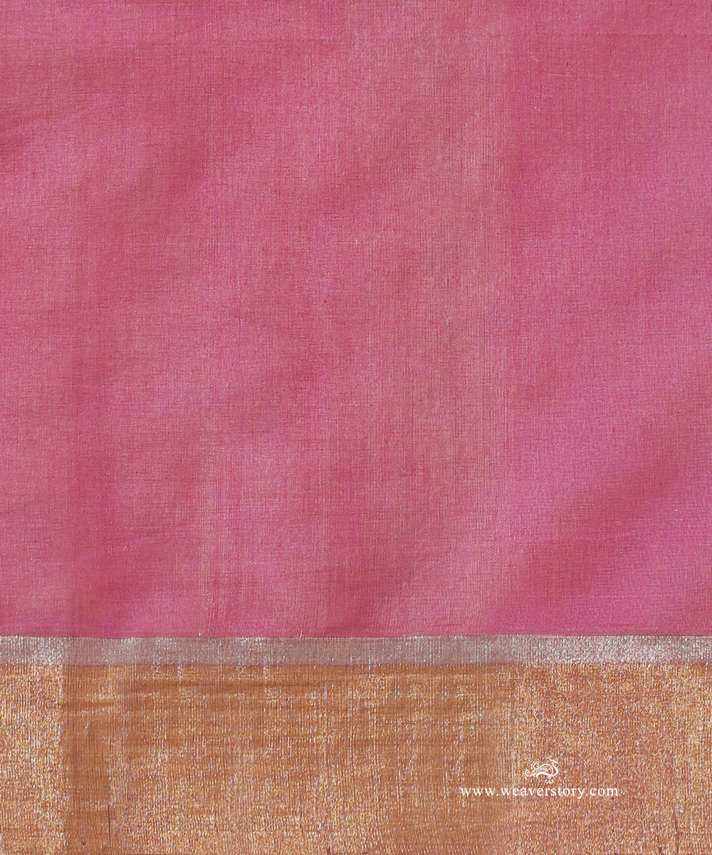 Pink_Handloom_Chakra_Motif_Cotton_Silk_Chanderi_Saree_WeaverStory_05
