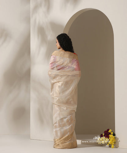 White_Handloom_Pyramid_Motif_Jaal_Cotton_Silk_Chanderi_Saree_WeaverStory_03