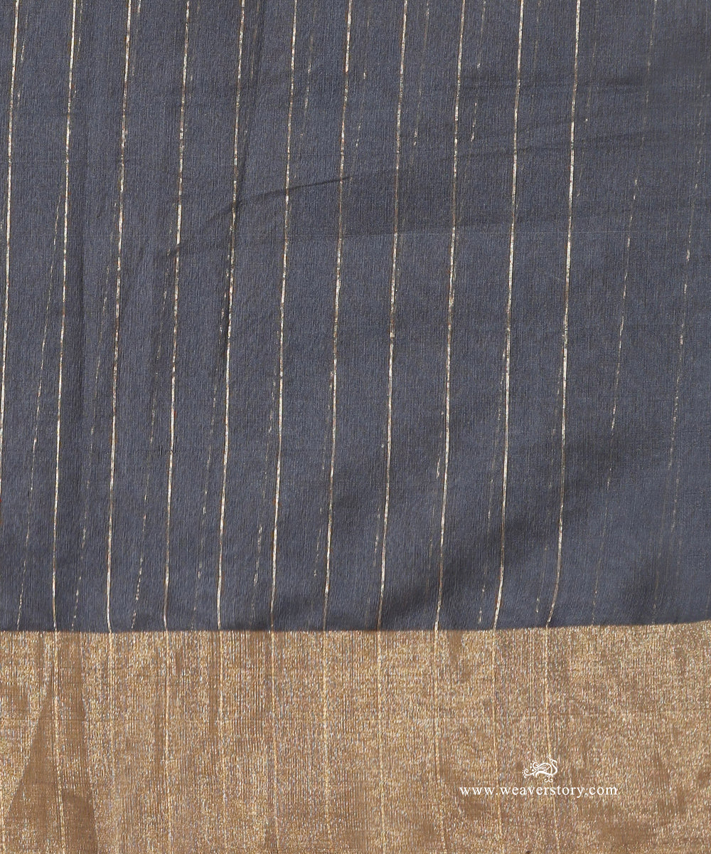 Lavender_Grey_Handloom_Pyramid_Motif_Jaal_Cotton_Silk_Chanderi_Saree_WeaverStory_05