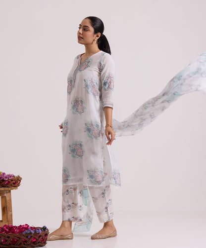 White_Pink_Gulab_Hand_Block_Printed_Kota_Doria_Suit_Set_With_Dupatta_WeaverStory_03