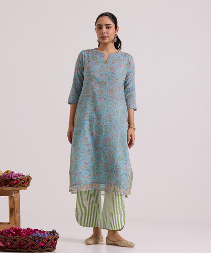 Light_Blue_Hand_Block_Printed_Kota_Doria_Suit_Set_With_Dupatta_WeaverStory_04