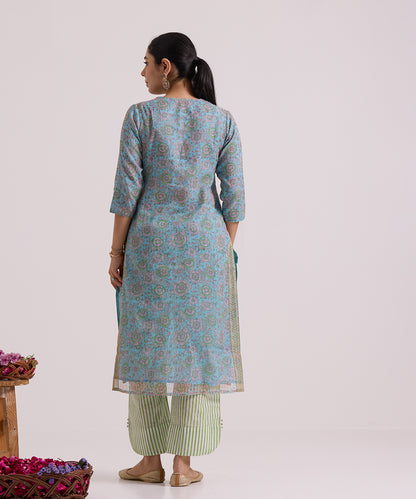 Light_Blue_Hand_Block_Printed_Kota_Doria_Suit_Set_With_Dupatta_WeaverStory_05