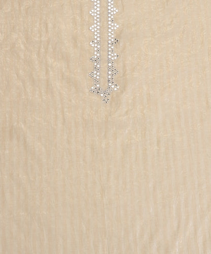 Beige_Lucknawi_Tissue_Kurtas_With_Embroidery_And_Lining_WeaverStory_02