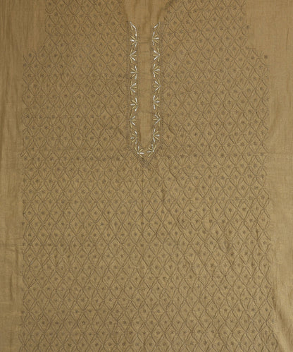 Olive_Lucknawi_Tissue_Kurtas_With_Embroidery_And_Lining_WeaverStory_02