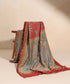 Red_And_Blue_Handloom_Pure_Cotton_Chanderi_Mata-Ni-Pachedi_Saree_With_Hand_Printed_Fish_Motifs_On_Border_WeaverStory_01