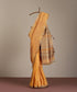 Dual_Tone_Handloom_Raw_Mulberry_Silk_Turmeric_Dye_Saree_With_Pista_Floral_Booti_WeaverStory_01