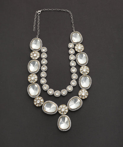 Nila_Handcrafted_Silver_Alloy_Moissanite_Necklace_With_Semi_Precious_Stones_WeaverStory_02