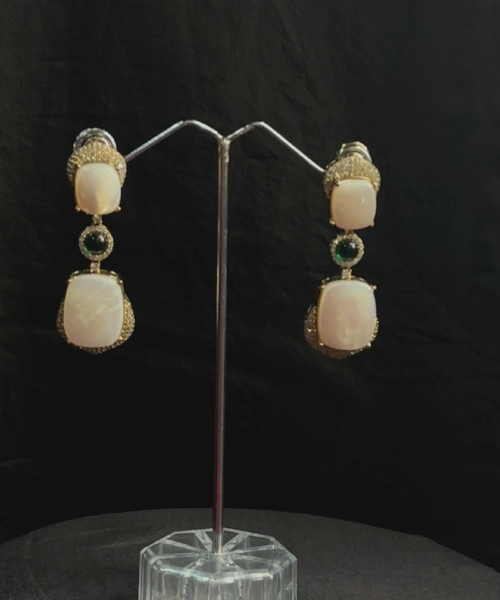 Anusha Handcrafted Earrings With Semi Precious Stones