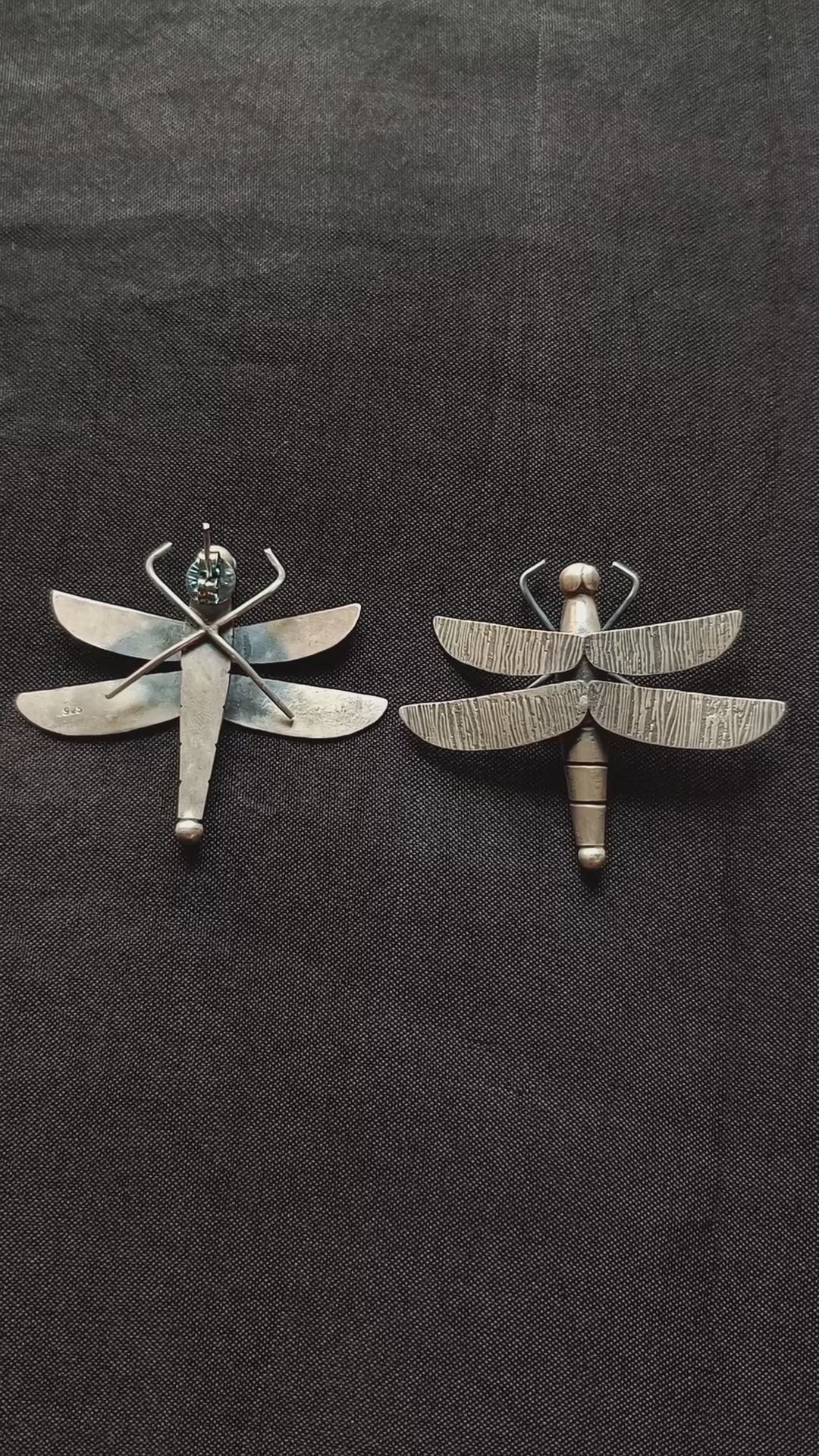 Layzal Handcrafted Oxidised Pure Silver Earrings