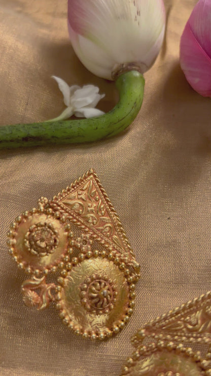 Kiana Handcrafted Earrings With Floral Motifs