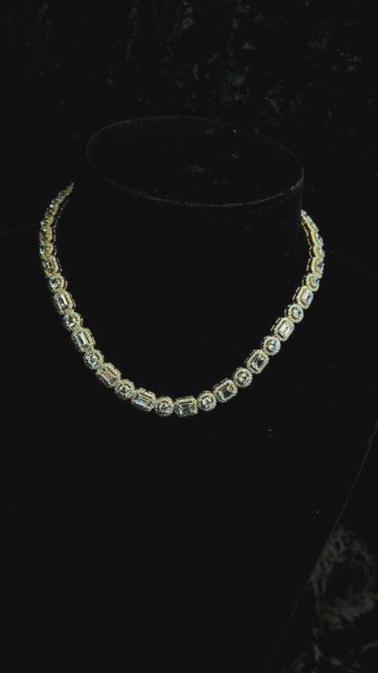 Anji_Handcrafted_Pure_Silver_Swarovski_Necklace_With_Moissanite_Polki_WeaverStory_04