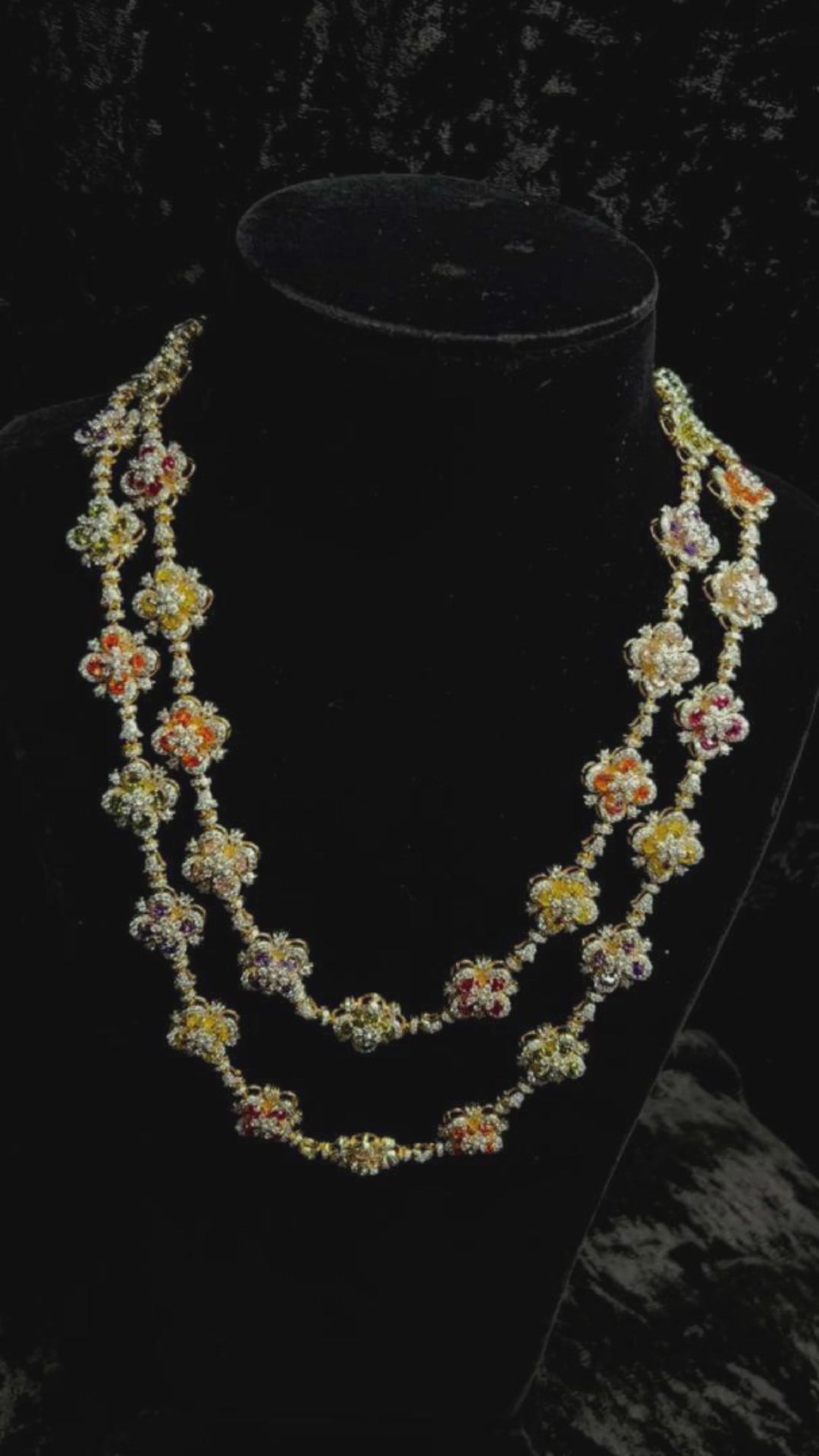 Isvara_Handcrafted_Pure_Silver_Swarovski_Necklace_With_Milticolor_Semi_Precious_Stones_WeaverStory_04