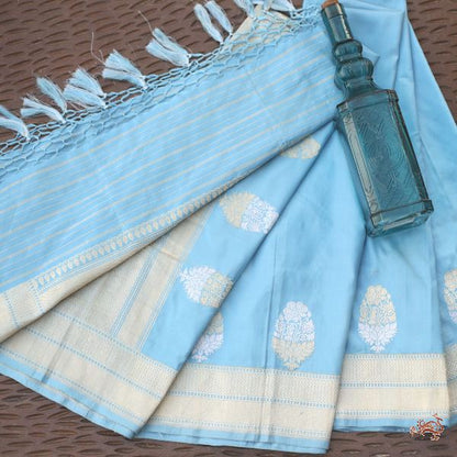 Light_Blue_pure_Katan_silk_dupatta_WeaverStory_01