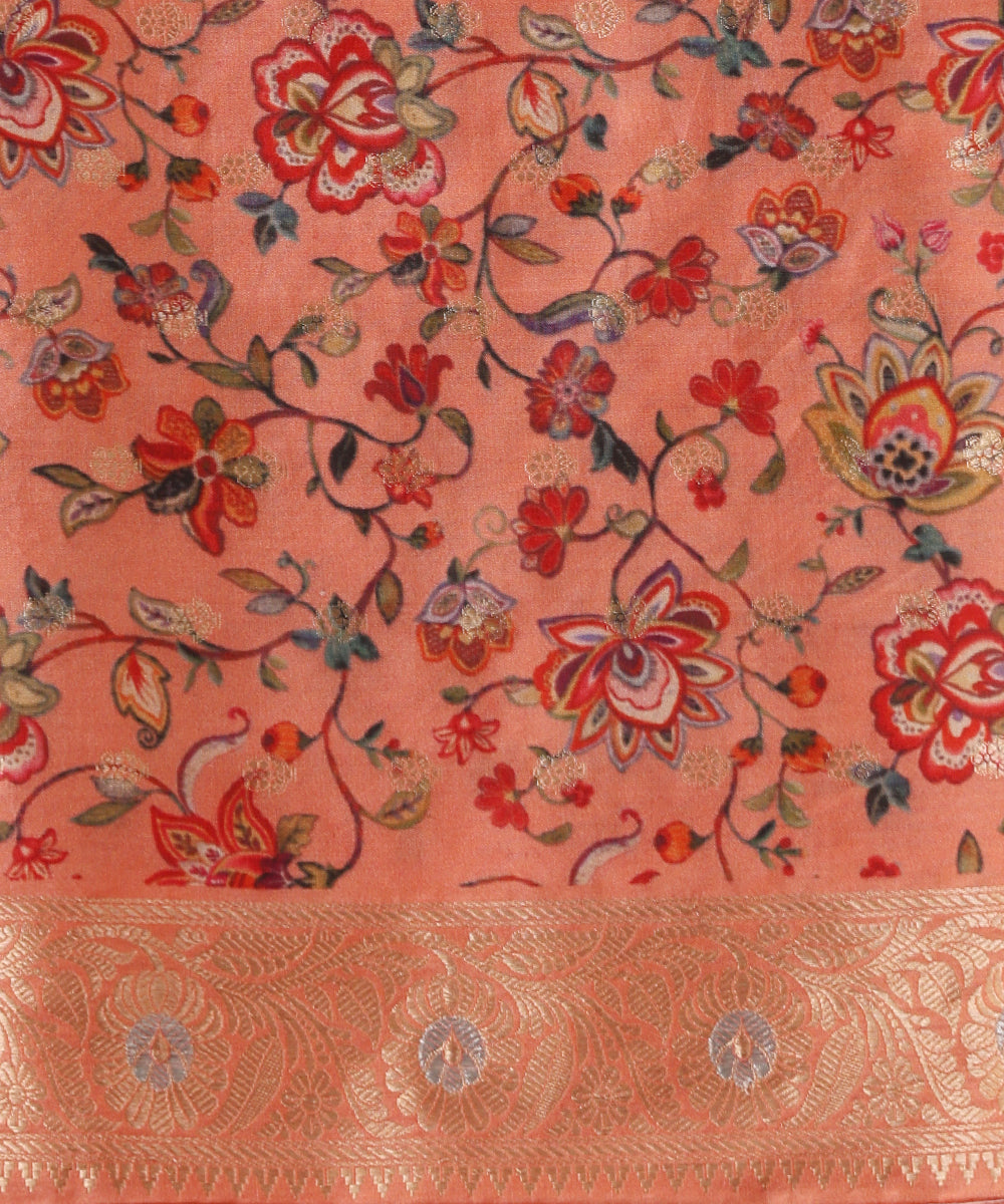 Handloom-Peach-Pure-Katan-Silk-Zari-Tanchoi-Banarasi-Saree-With-Floral-Digital-Print_WeaverStory_05