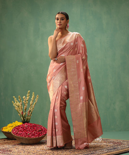 Handloom-Old-Rose-Pure-Katan-Silk-Shikargah-Banarasi-Saree-With-Gold-And-Silver-Elephant-Motifs_WeaverStory_02