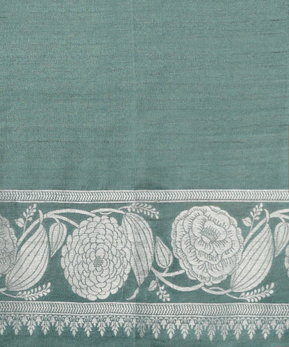 Blue_Handloom_Pure_Tussar_Georgette_Banarasi_Saree_With_Lotus_Motifs_WeaverStory_05