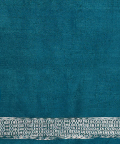 Teal_Handloom_Pure_Tussar_Georgette_Banarasi_Saree_With_Floral_Motifs_WeaverStory_05