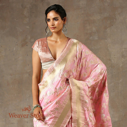 Handwoven_Soft_Pink_Sona_Rupa_Cutwork_Jaal_Saree_WeaverStory_01