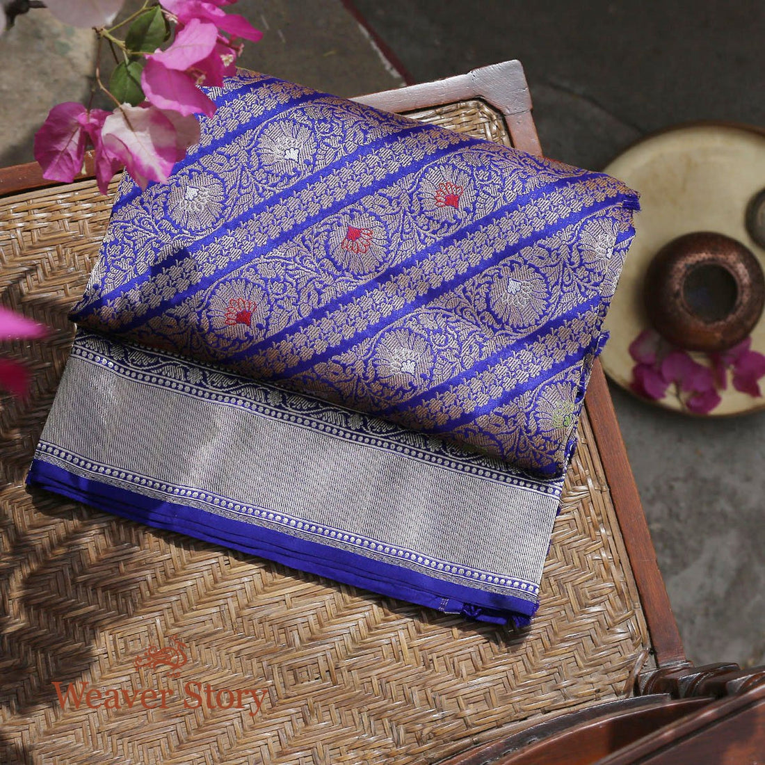 Handloom_Purple_Aada_Kimkhab_Dupatta_WeaverStory_01