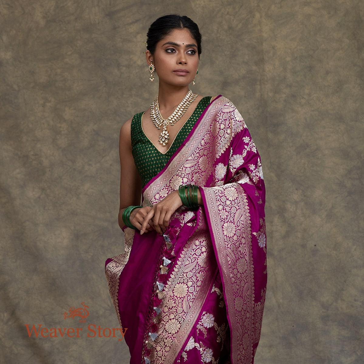 Handwoven_Purple_Sona_Rupa_Floral_Jaal_Saree_with_Brocade_Blouse_WeaverStory_01