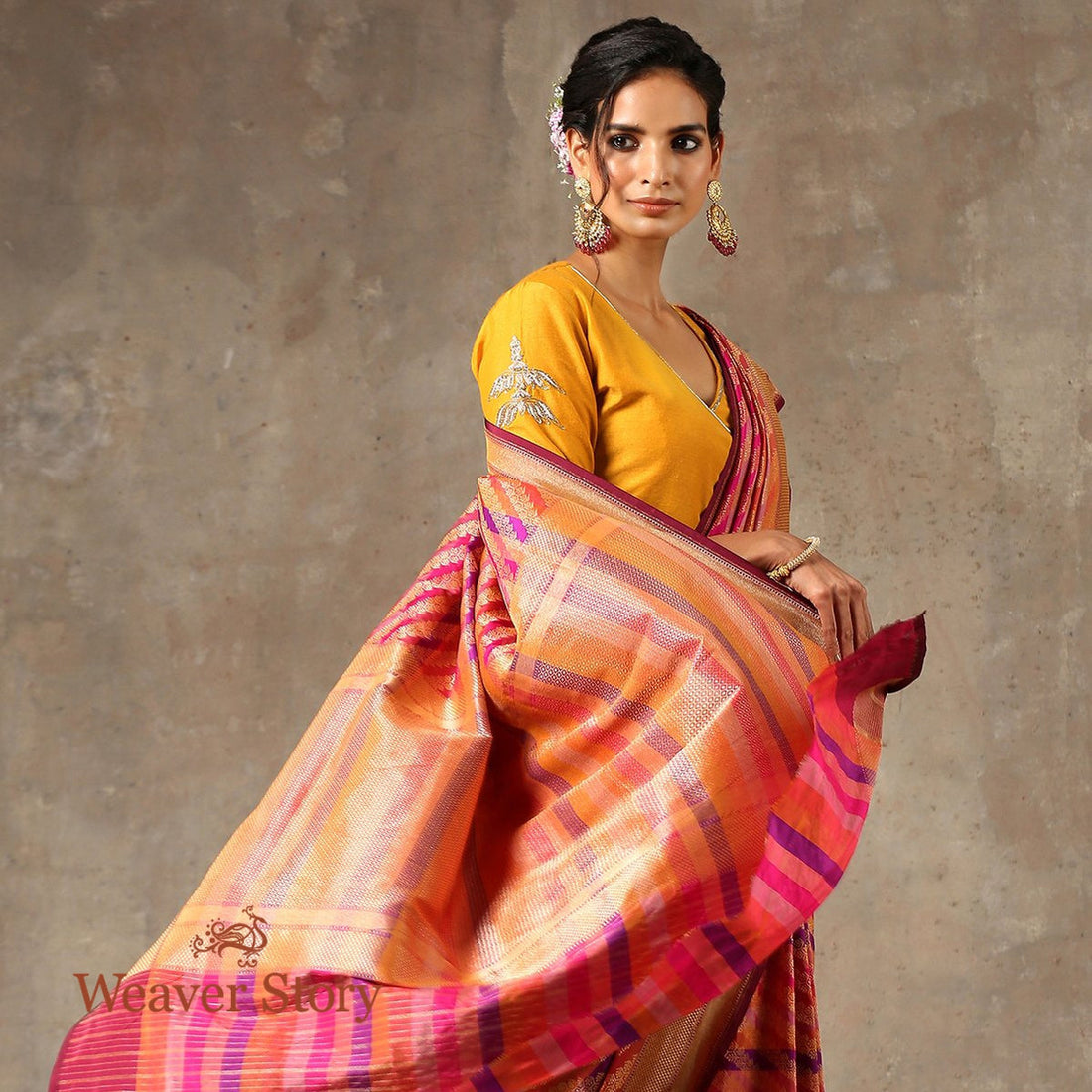 Handwoven_Satrangi_Katan_Silk_Saree_WeaverStory_01