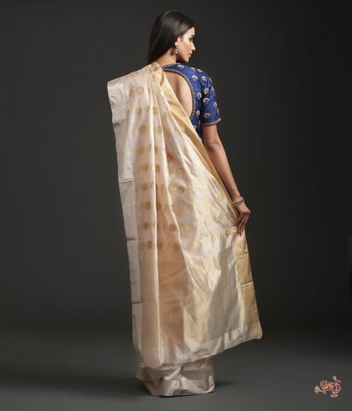 Oyster_pink_Floral_motif_Saree_with_gold_and_silver_work_WeaverStory_03