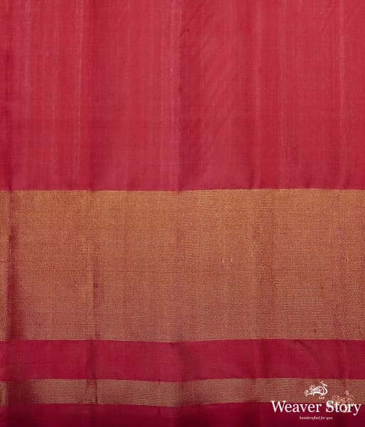 Red_single_ikat_patola_saree_with_tissue_border_WeaverStory_05